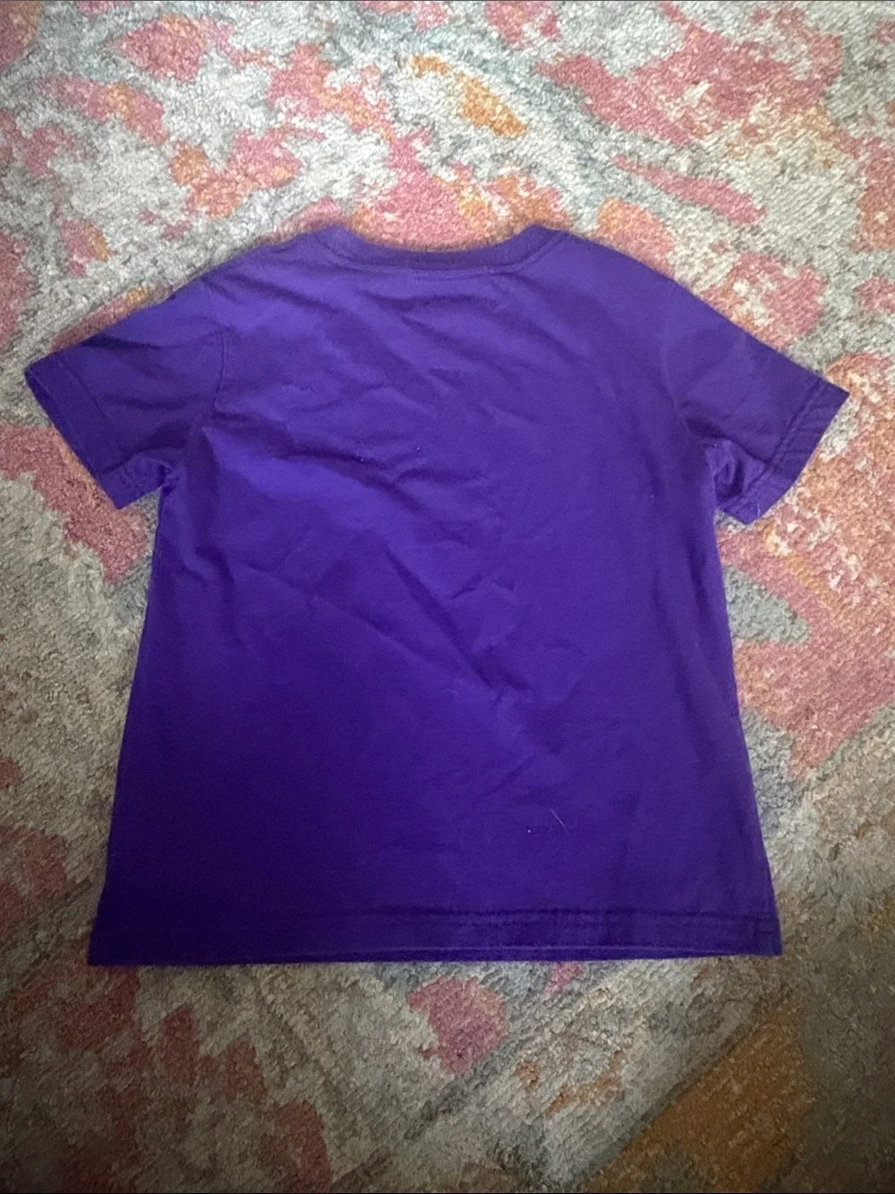 Ralph Lauren Kids Purple Crew Tee with White Polo Pony EUC